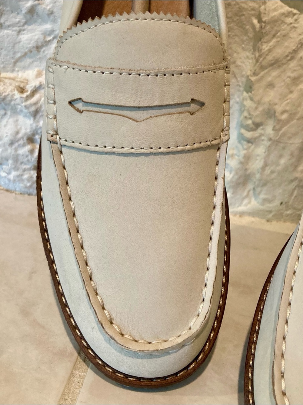 NWOT Sperry Seaport Penny loafer in ivory leather, women’s size 9. - Picture 3 of 12
